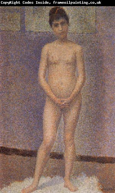 Georges Seurat Standing Female Nude